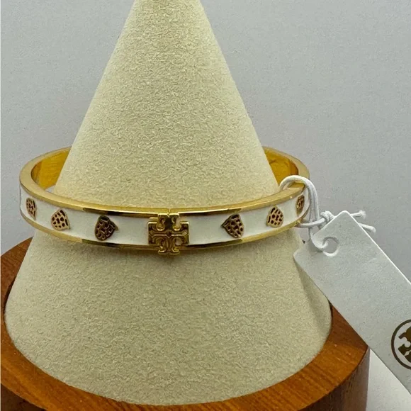 Tory Burch Kira Ground Off Enamel Bracelet NEW - Picture 5 of 8